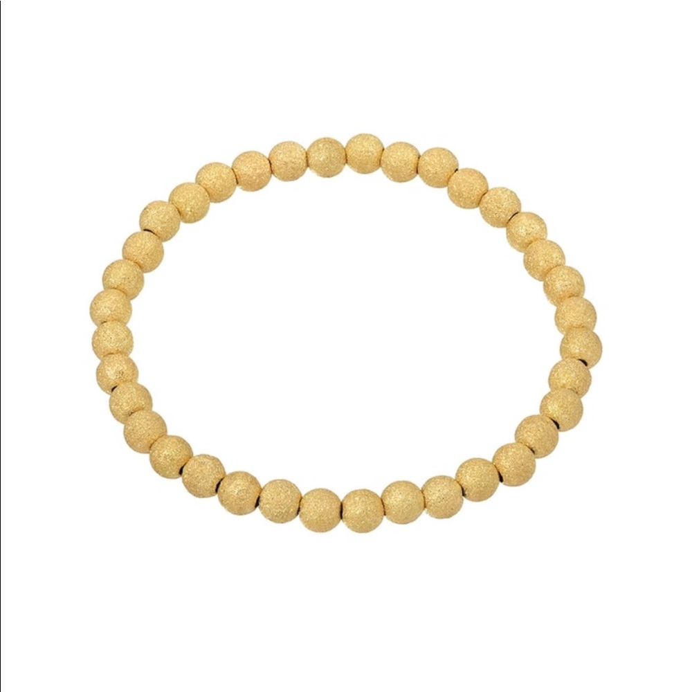 Zoe lev 4mm gold fill stardust bead bracelets.